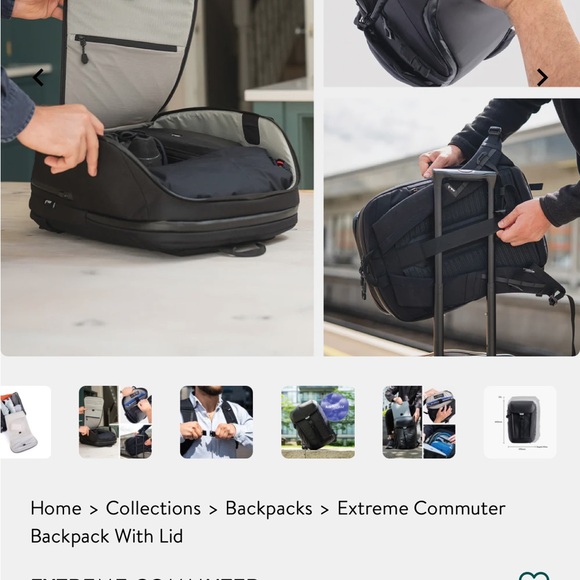 Extreme Commuter Black Backpack - Picture 3 of 10